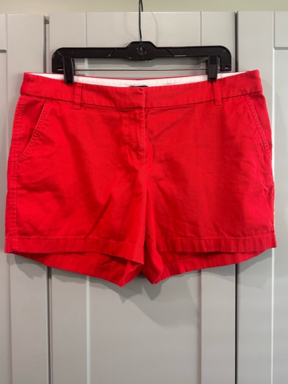 J.Crew Women's Red Bermuda Shorts Size 14 Like New